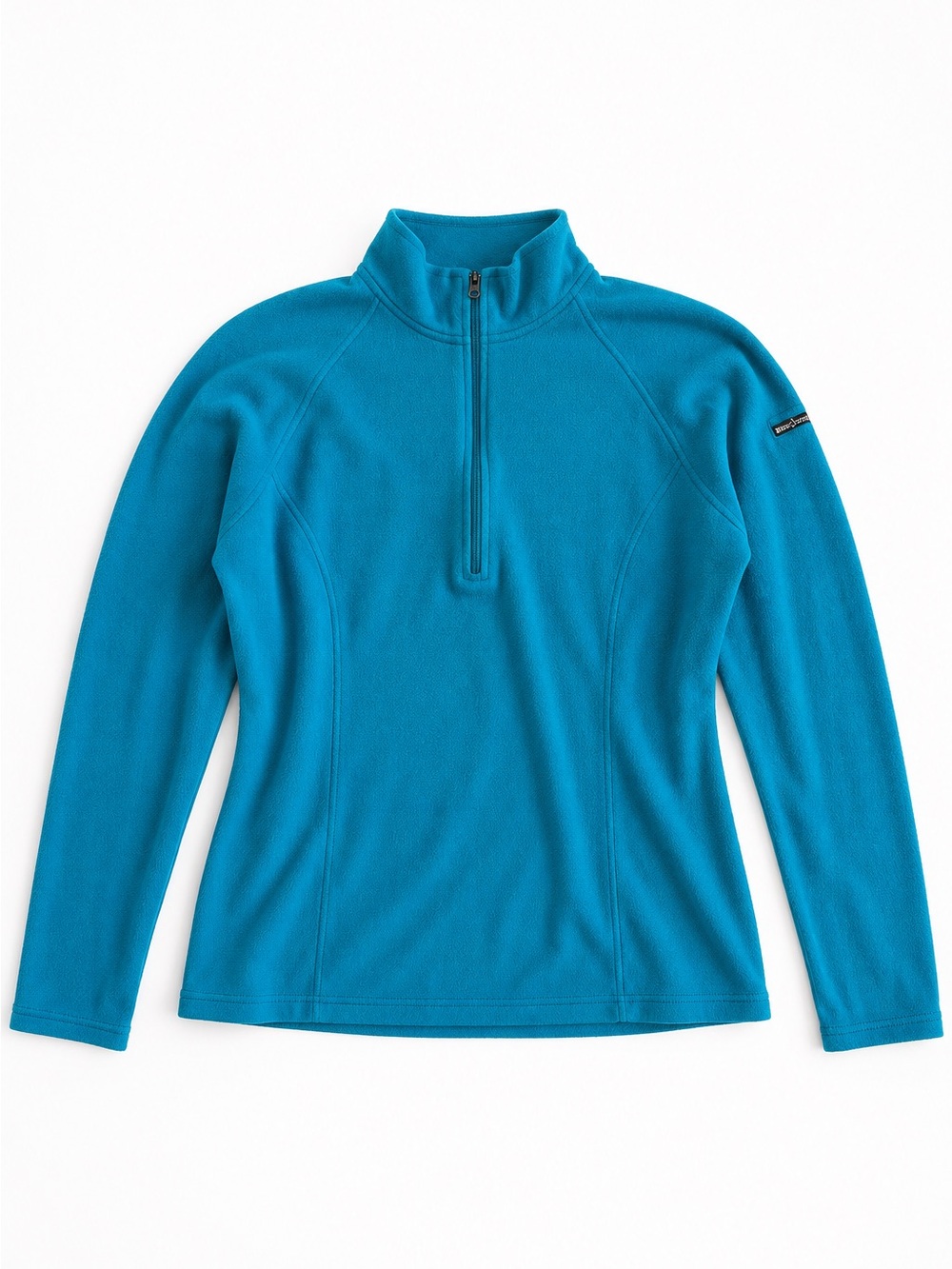 L.L. Bean Quarter Zip Fleece Pullover Hiking Layer Teal Large